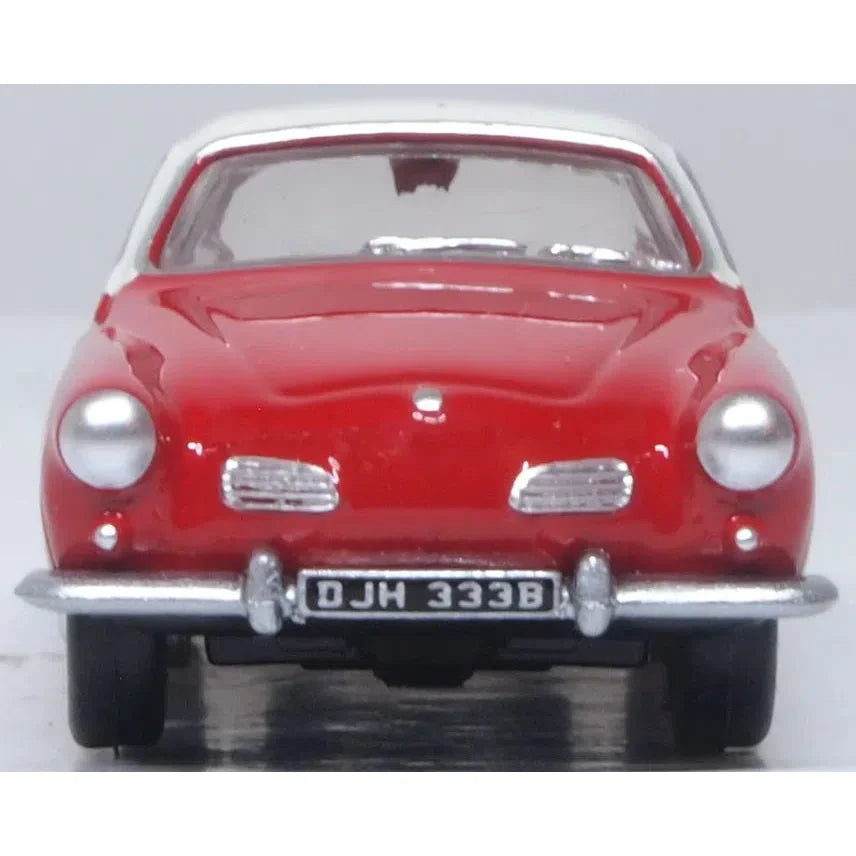 1/76 VW Karmann Ghia Henna Red And Pearl White