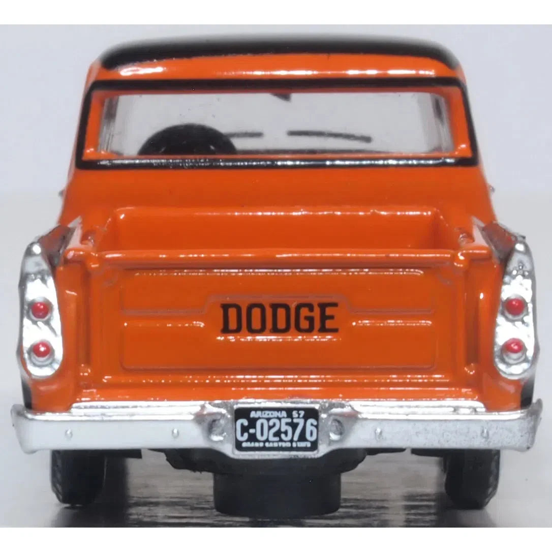 1/87 Dodge D100 Pick Up 1957 Omaha Orange and Jewel Black