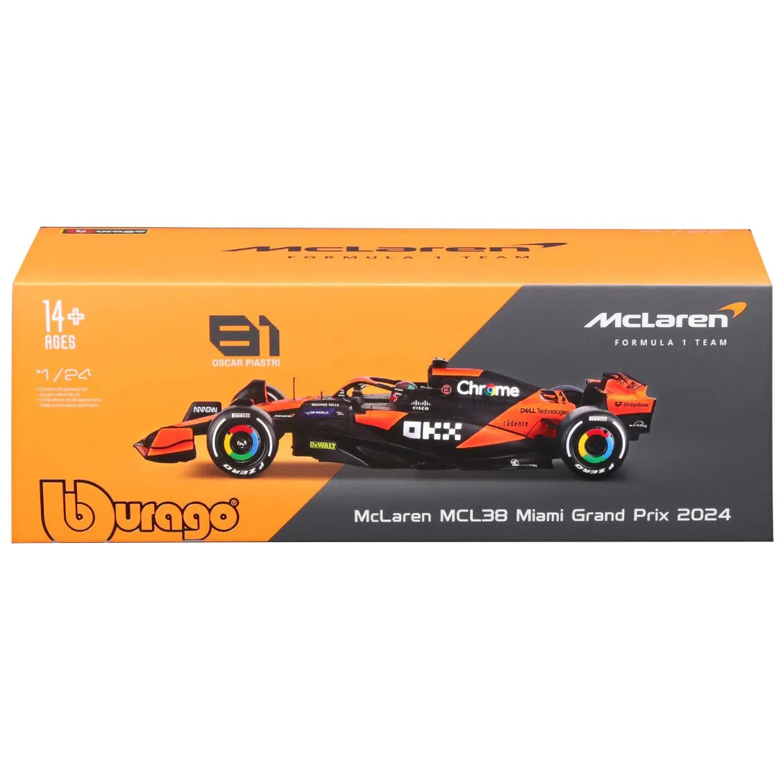 1/24 2024 F-1 McLaren MCL38 #81 Piastri in Showcase