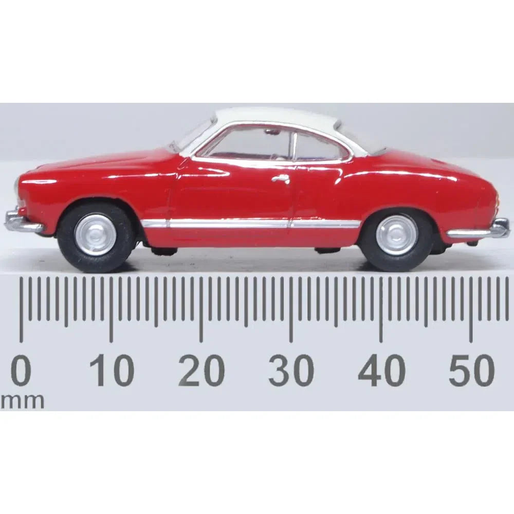 1/76 VW Karmann Ghia Henna Red And Pearl White