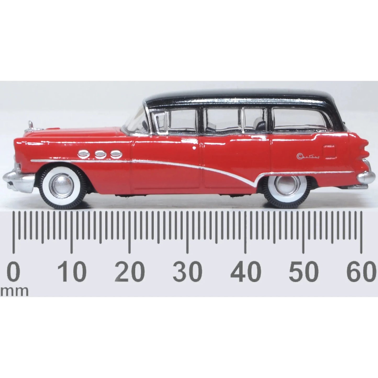 1/87 1954 Buick Century Estate Wagon - Matador Red/Carlsbad Black